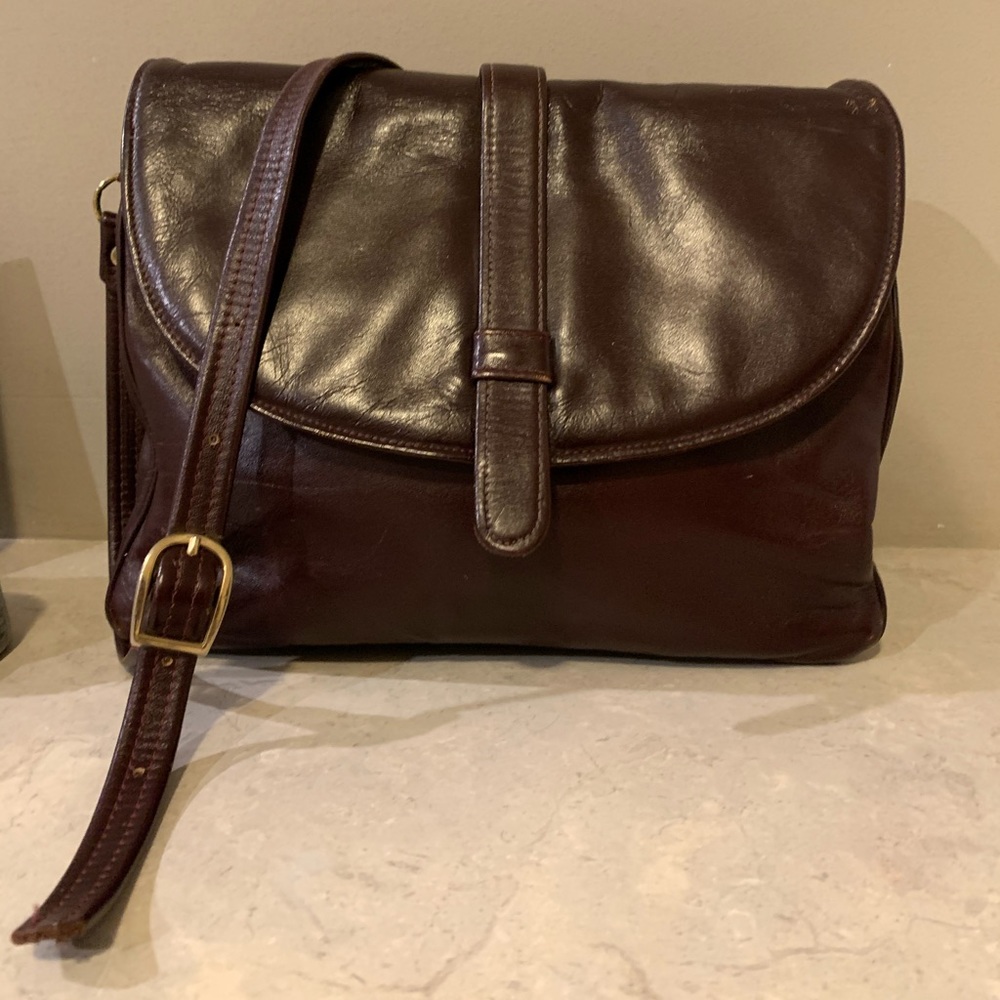 Vintage Burlington brown leather bag